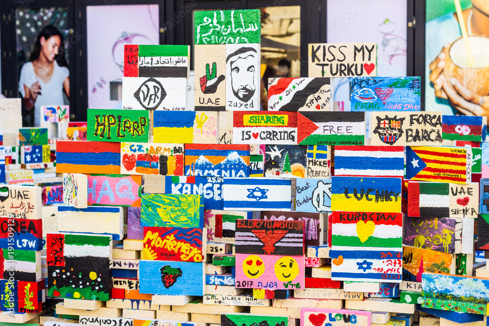 Obraz premium kolorowa mieszanka bloków farby dla pokoju