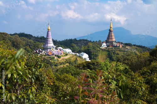 Stupas on Doi Inthanon, Thailand