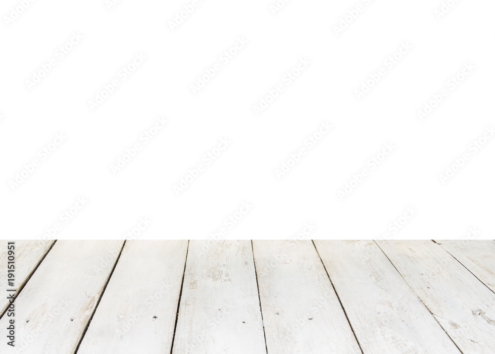 Wood table and abstract background for text or product space.