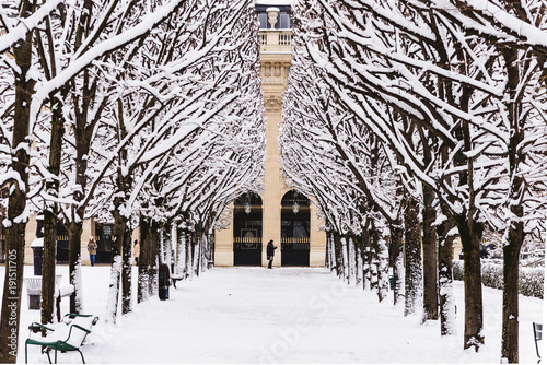 Paris under the snow