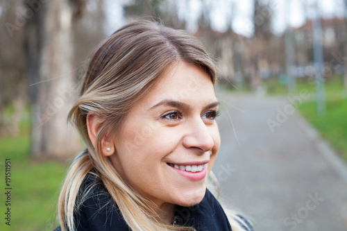 Attractive woman in the park