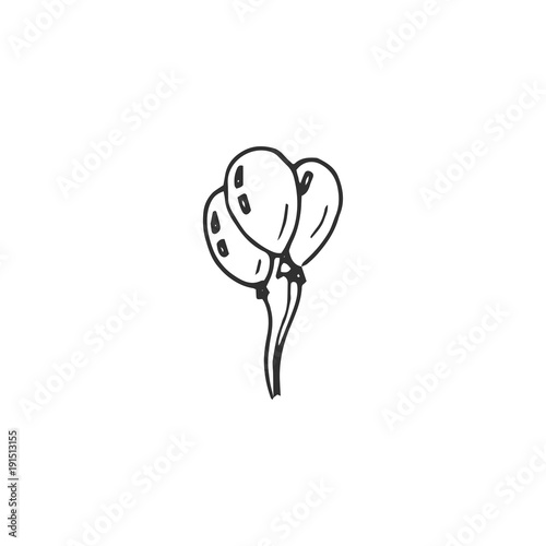 baloons vector draw