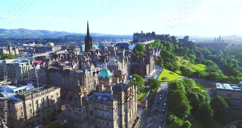 Edinburgh Scotland aerial photo