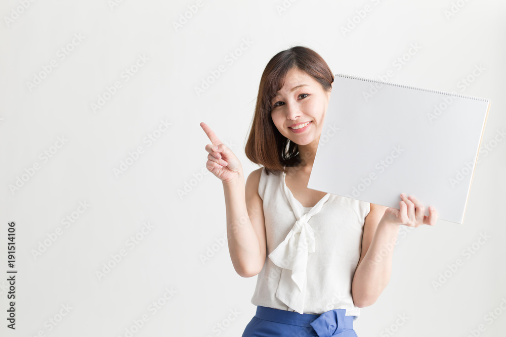 カジュアルポートレート・白バック