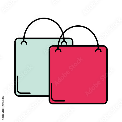 shopping bags elements to market buy