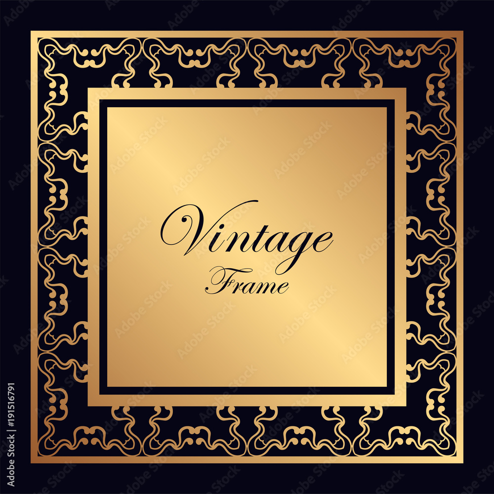 Vintage ornamental frame