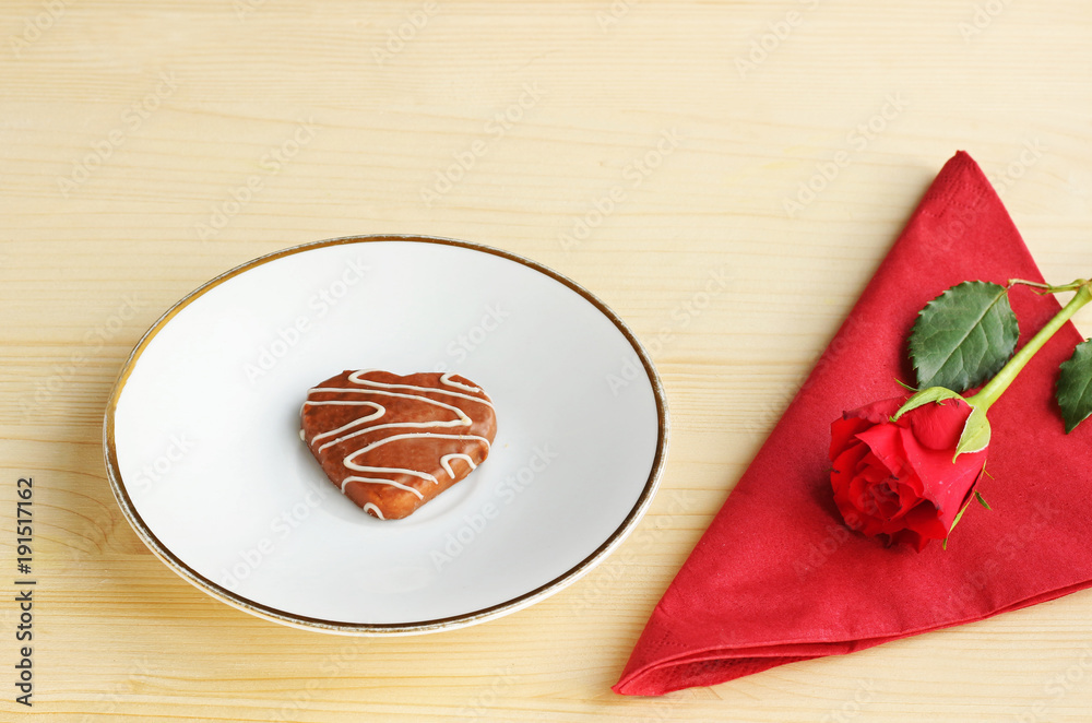 valentine background with red rose and heart valentine background with red rose and heart