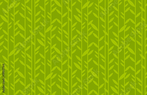 green leaf geometric vintage seamless pattern.