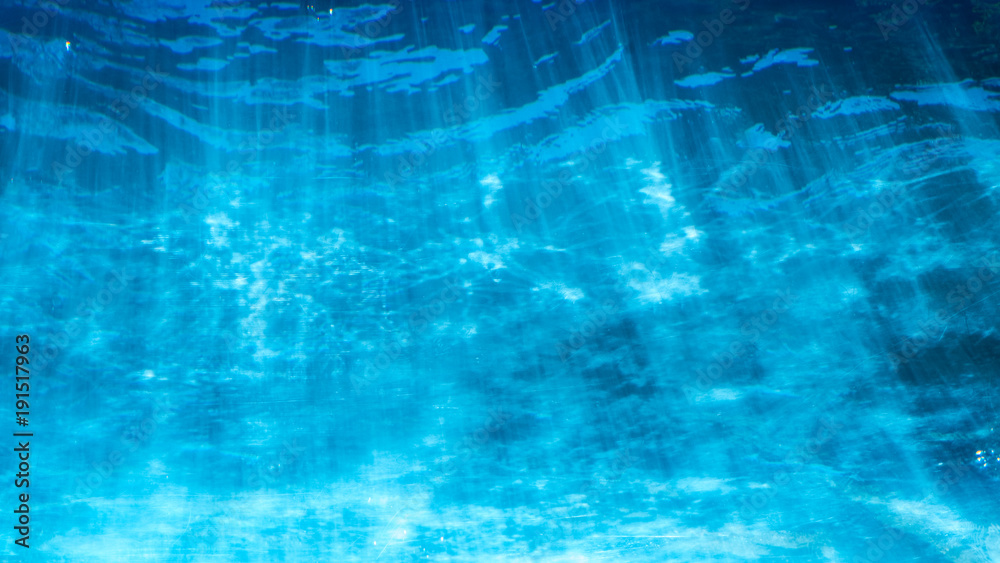 Underwater blue background in sea with soft light Underwater blue background in sea with soft light