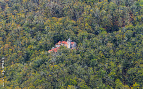 Romanesque mosnasterio of Santa cristina, in the ribeira Sacra, Galicia photo