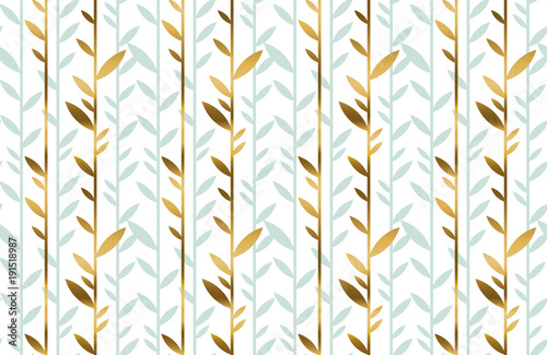 Elegant gold and pale green...