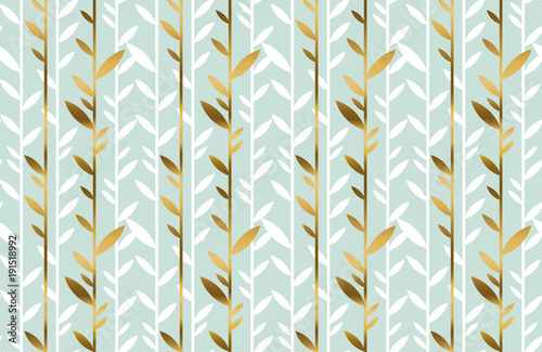 Elegant gold and pale green...