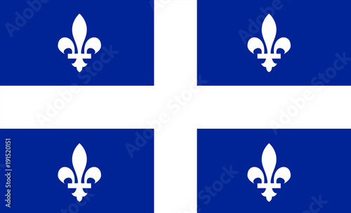 Quebec vector flag photo