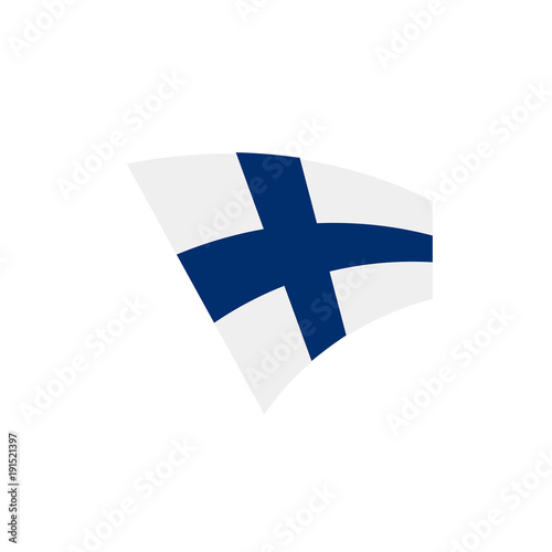 Finland flag, vector illustration