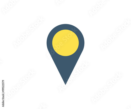 Free Download Location icon. Vector illustration in flat minimalist style. - GFXLoad