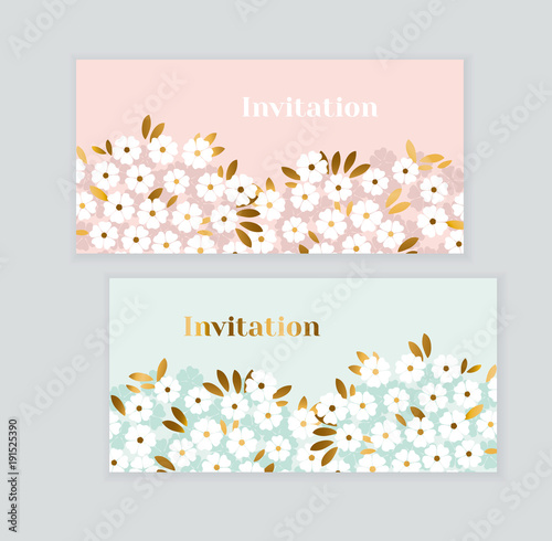Luxury gold and pastel gree...