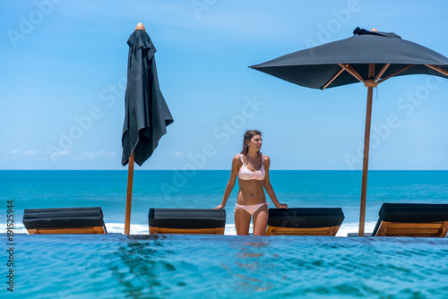 Girl wearing bikini