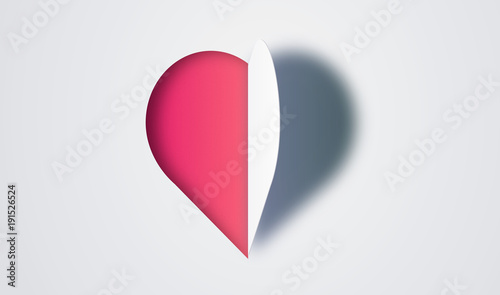 Free Download heart paper art style - GFXLoad