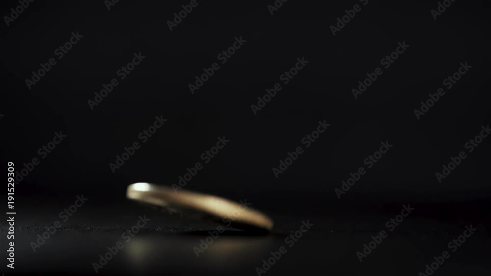 The End of Bitcoin bitcoin gold dropped to dark background slow motion The End of Bitcoin bitcoin gold dropped to dark background slow motion