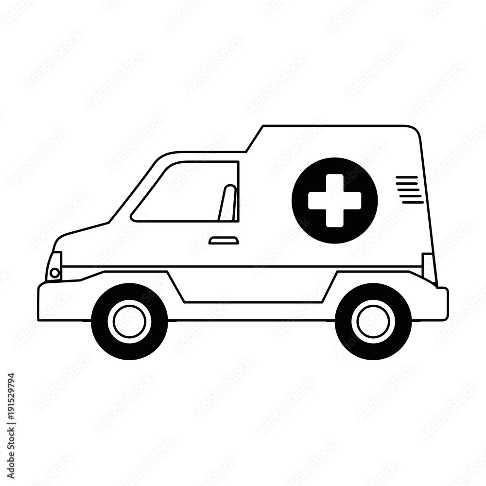 ambulance vehicle isolated icon vector illustration design ambulance vehicle isolated icon vector illustration design