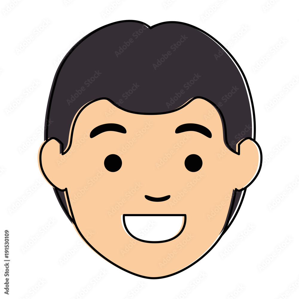 young man head avatar character vector illustration design young man head avatar character vector illustration design