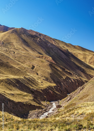 Horcones River  Aconcagua Provincial Park  Central Andes  Mendoza Province  Argentina