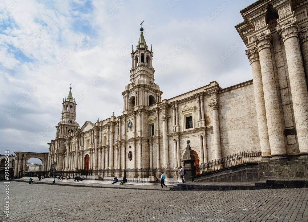 Cathedral, Plaza de Armas, Arequipa, Peru