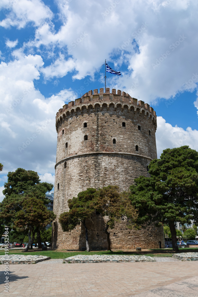 The White Tower of Thessaloniki is a monument and museum on the waterfront of the city of Thessaloniki, Greece