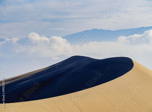 Sand Dunes of Ica Desert near Huacachina  Ica Region  Peru