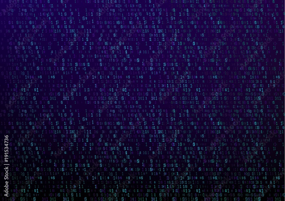 Binary code digital technology. Data Sorting. From Chaos to System. Artificial intelligence.Big data.Smart system. Binary code digital technology. Data Sorting. From Chaos to System. Artificial intelligence.Big data.Smart system.