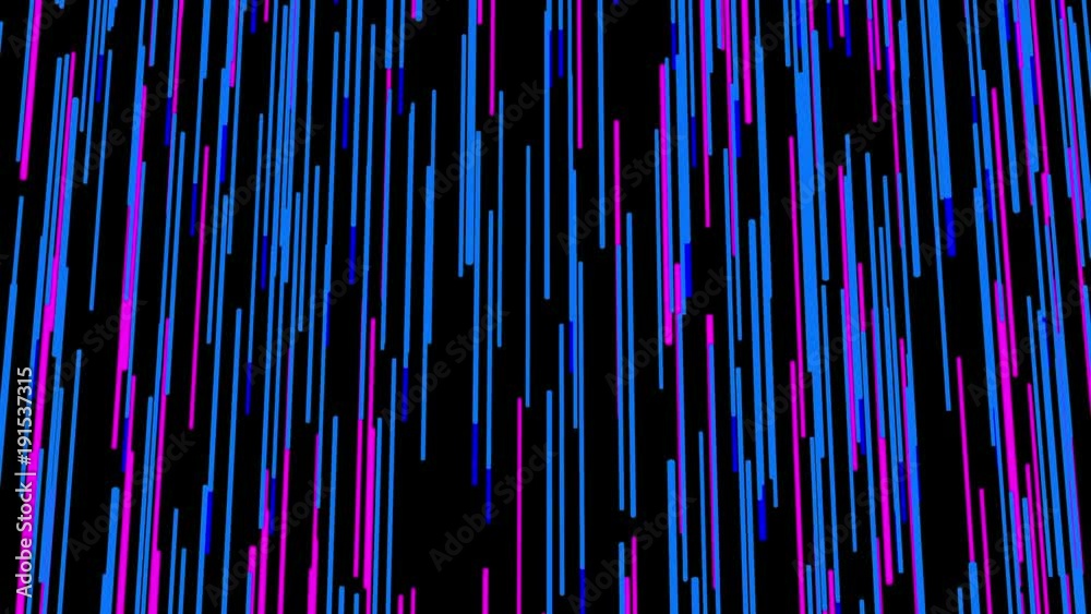 Lilac rain, seamless loop abstract 3d animation on black background. Lilac rain, seamless loop abstract 3d animation on black background.