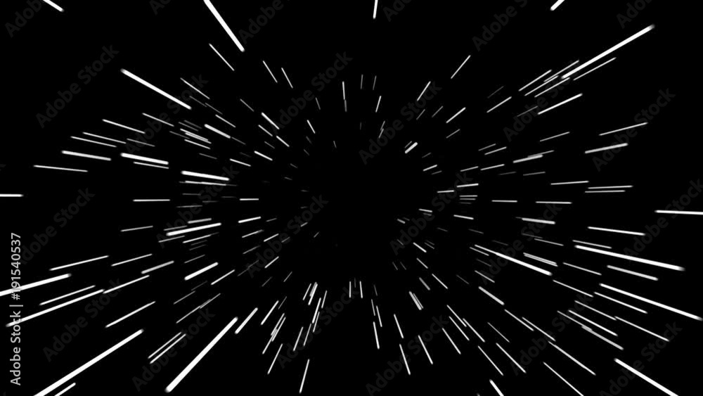 Jump into hyperspace, 3d animation