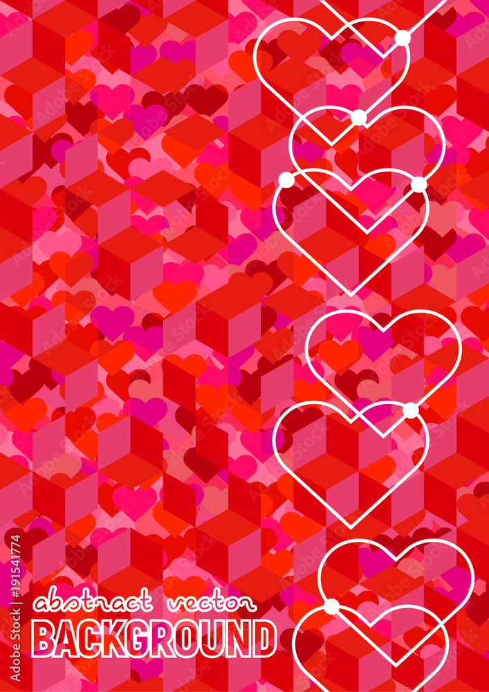 Romantic vector background