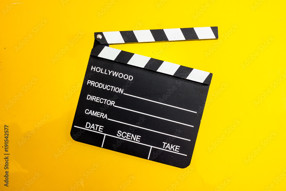 movie clapper isolated