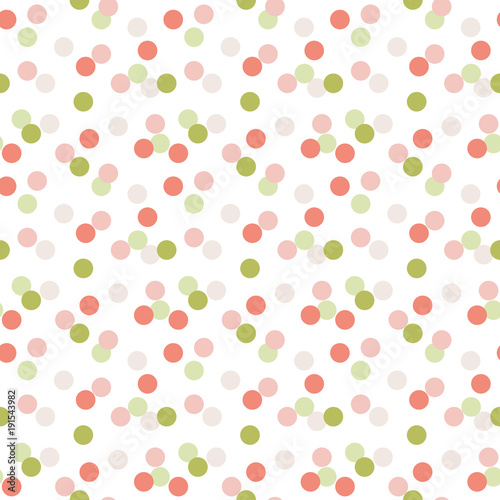 Colorful dot seamless vector pattern 