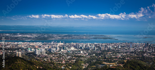 Panorama of Cebu city. Philippines