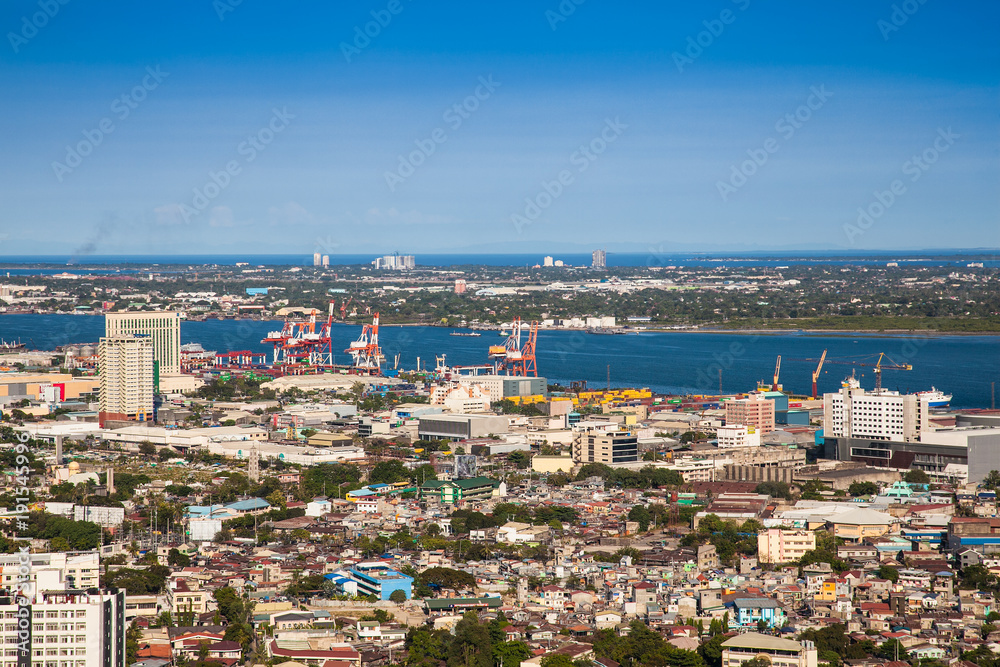 Panorama of Cebu city. Philippines.