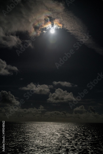 Full Moon Over the Caribbean