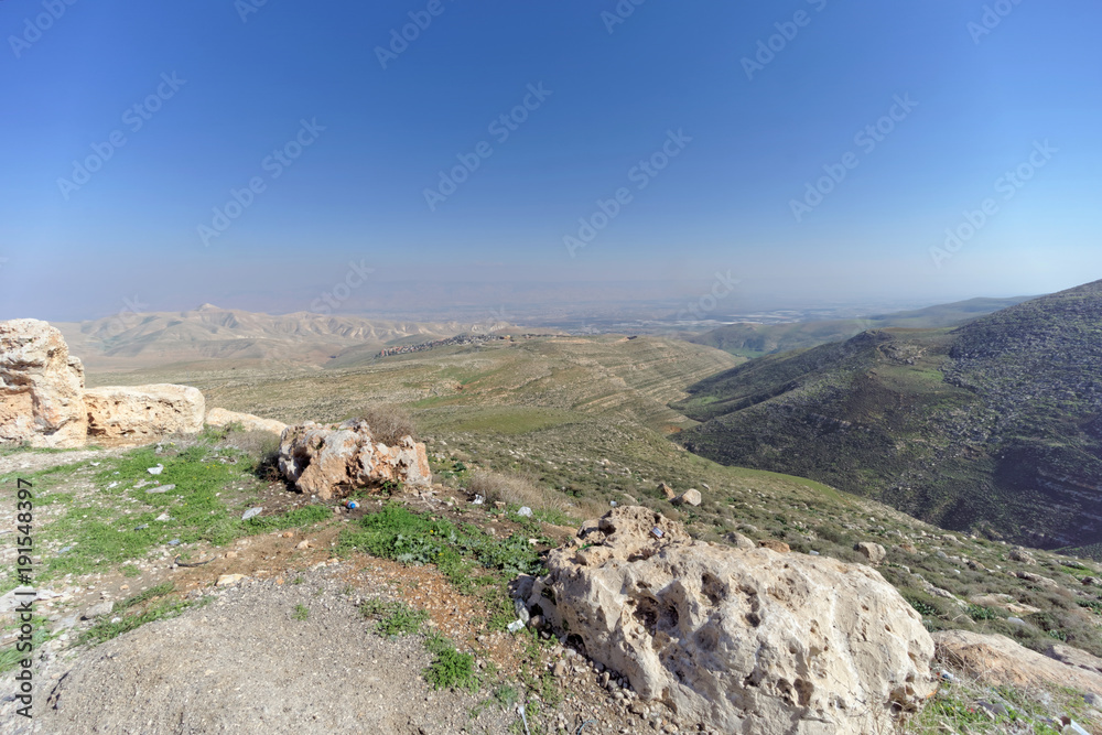Landscapes in the Lower Galilee in Israel.