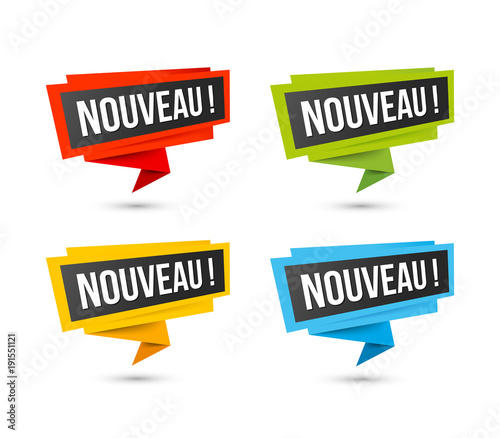 NOUVEAU vignettes étiquettes icones couleurs