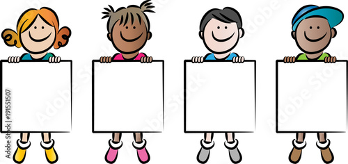 kids with card