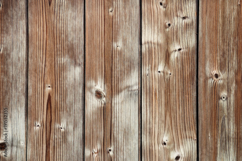 Fragment of weathered wooden fence