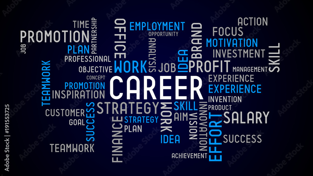 Career - typographic concept Career - typographic concept