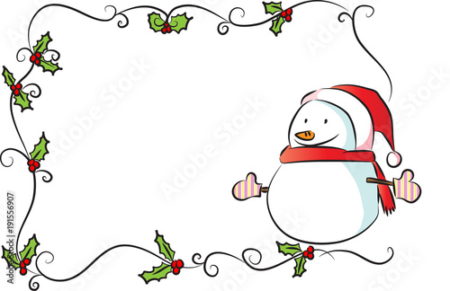 merry chritmas card border