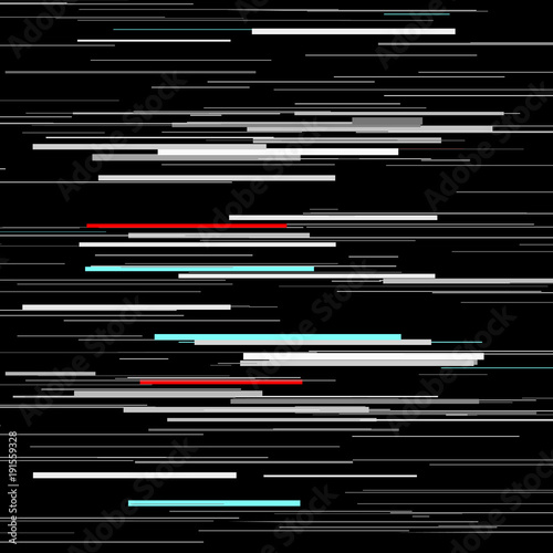 Glitch elements set. Computer screen error templates. Digital pixel noise abstract design. Video game glitch. Glitches collection. Television signal fail. Data decay. Technical problem grunge.