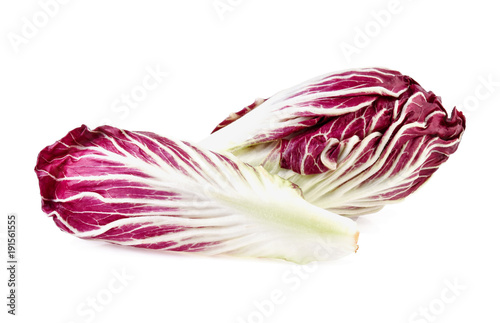 Bilde på lerret Radicchio or red salad isolated on white background