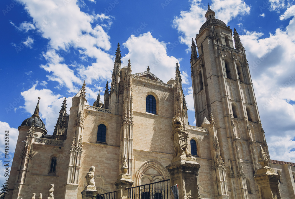 Monumento, antigua Catedral de Segovia, España