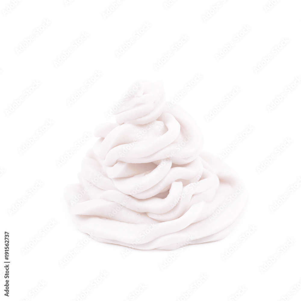 Frosting cream swirl isolated Frosting cream swirl isolated