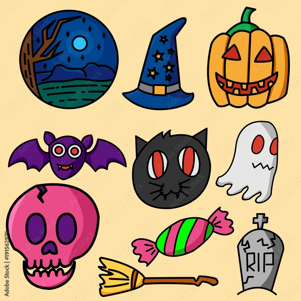 halloween vector illustration halloween vector illustration
