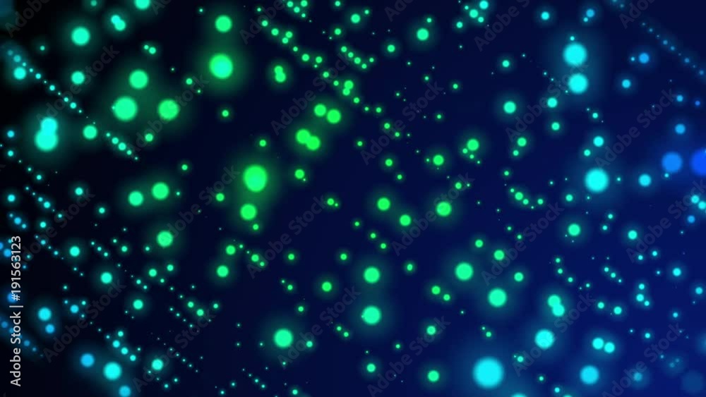 Dark Blue and Green Stylized Particle Field Animated Looping Background Dark Blue and Green Stylized Particle Field Animated Looping Background